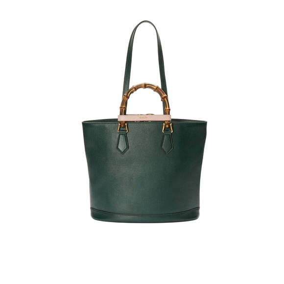 Gucci Green Medium Diana Leather Tote Bag NWT - Picture 5 of 6
